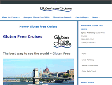 Tablet Screenshot of glutenfreecruises.com
